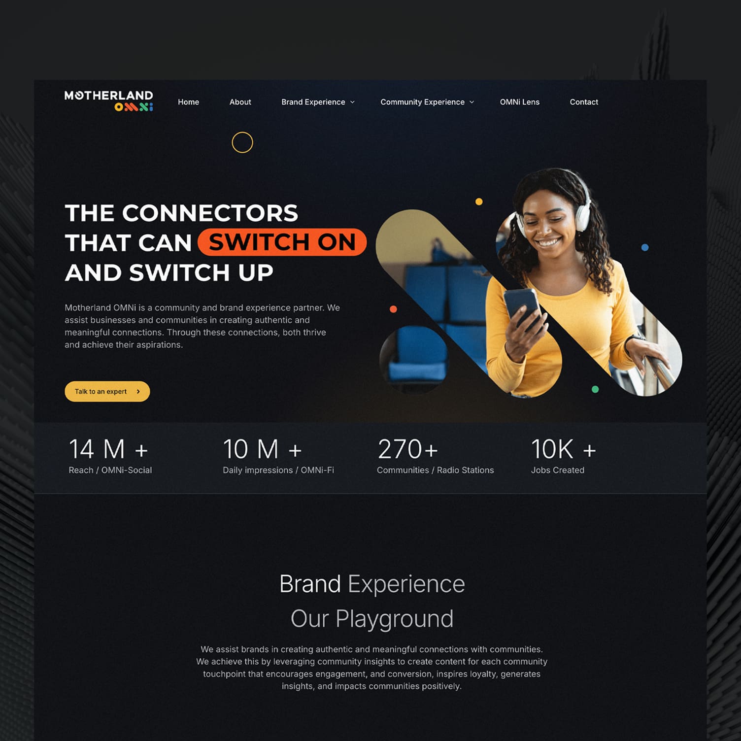 Motherland omni Website showcase