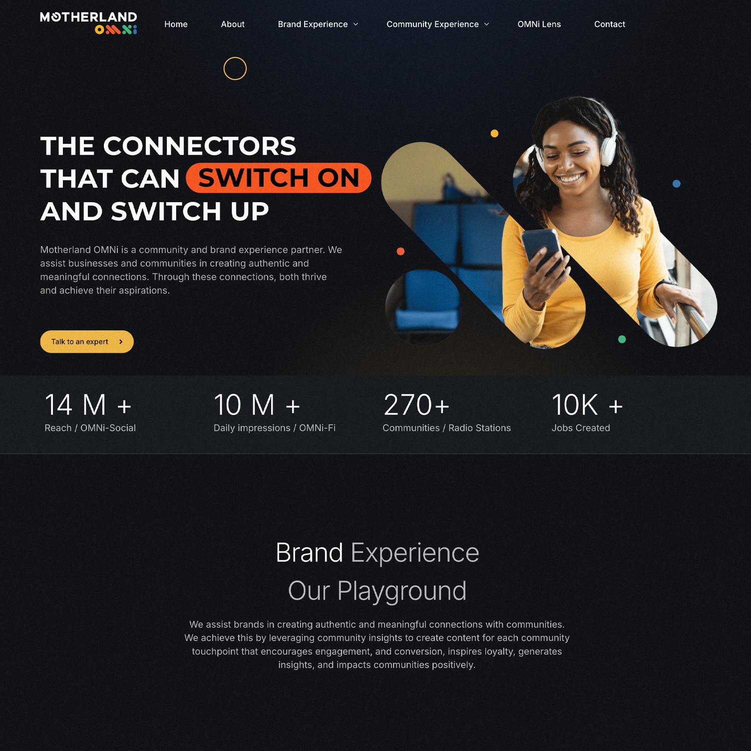 Motherland omni Website showcase