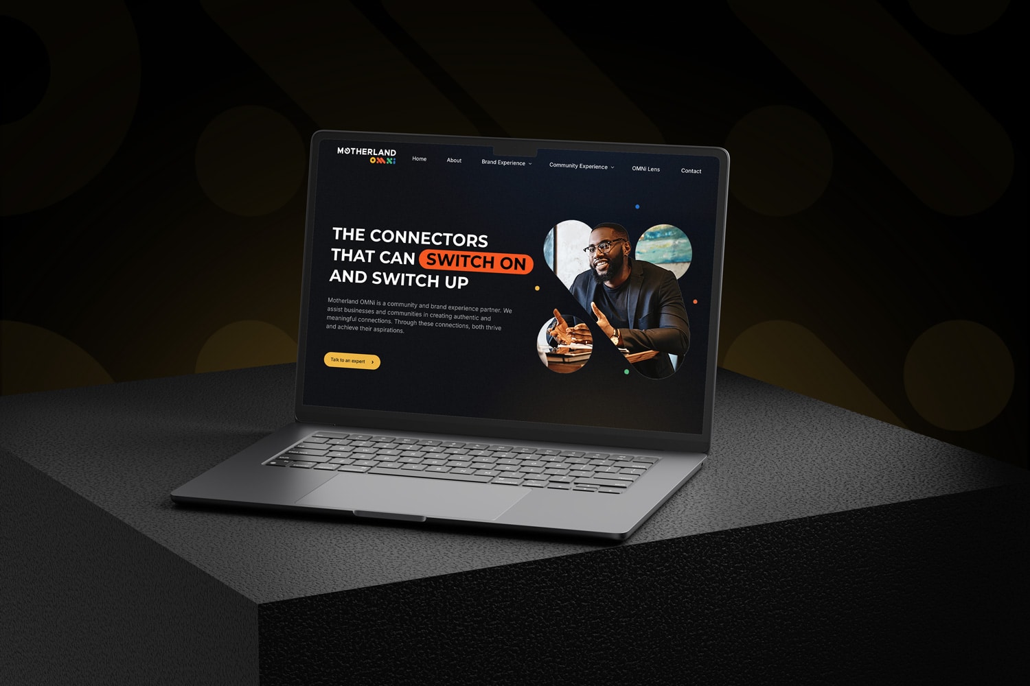 motherland omni website mockup