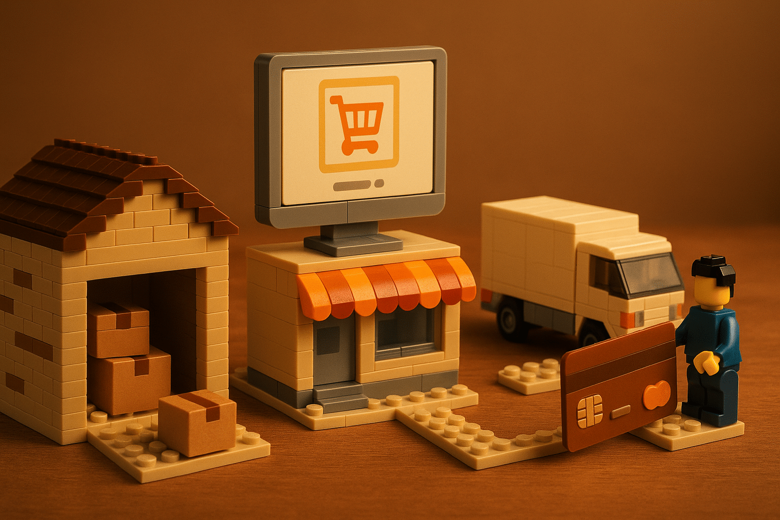 E-Commerce Business Model Flow From Product To Customer Payment