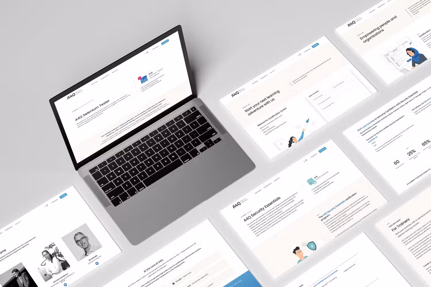 a4q website pages wordpress example