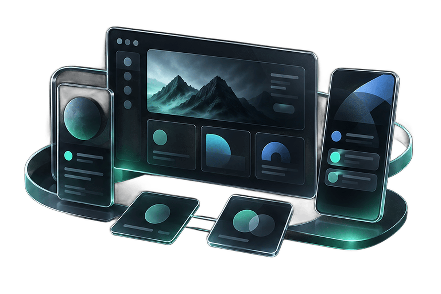 Application development: Product and interface design illustration