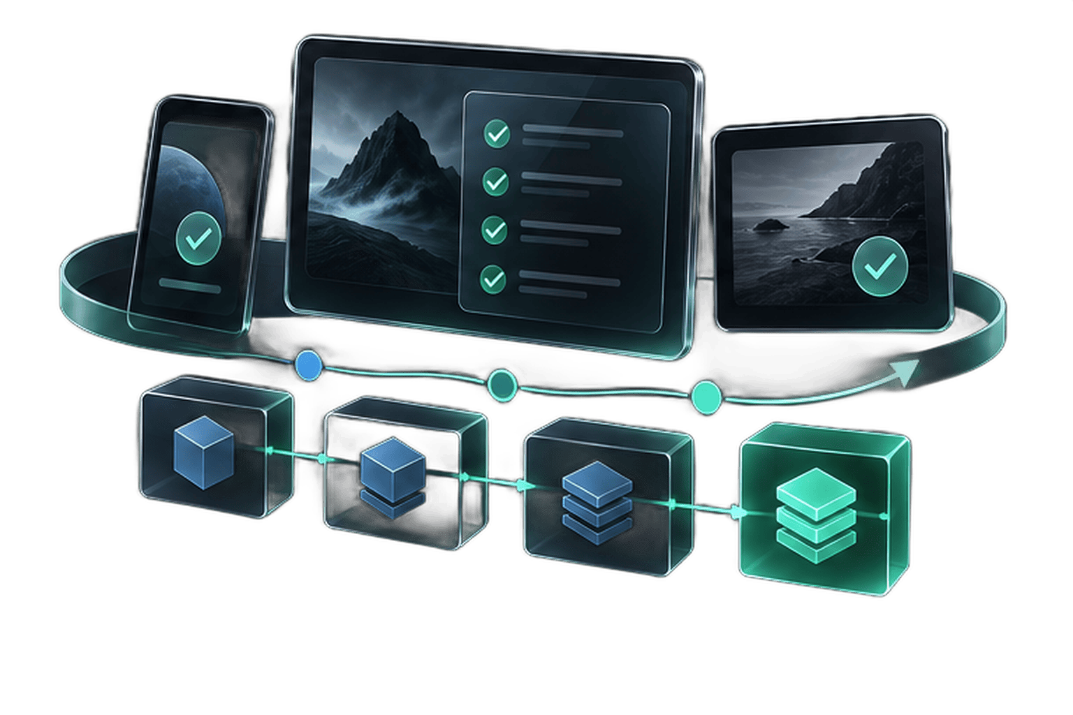 Application development: Testing and evolution illustration