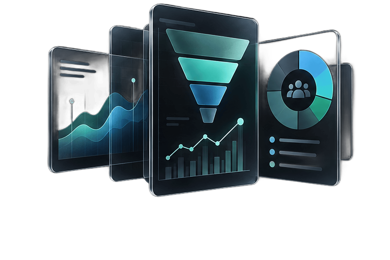 Digital analytics: Reporting design illustration