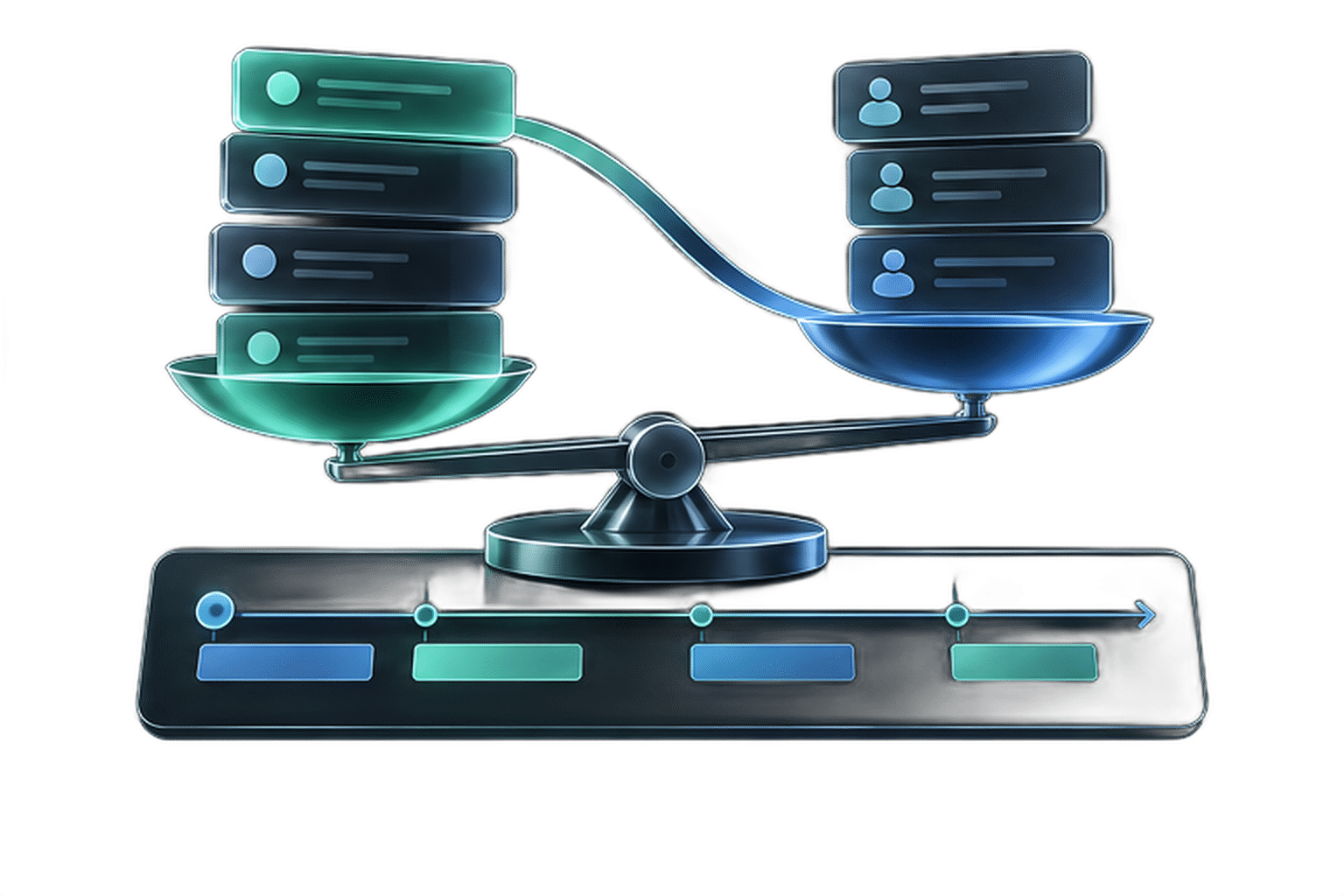 Digital team as a service: Capacity and priorities illustration