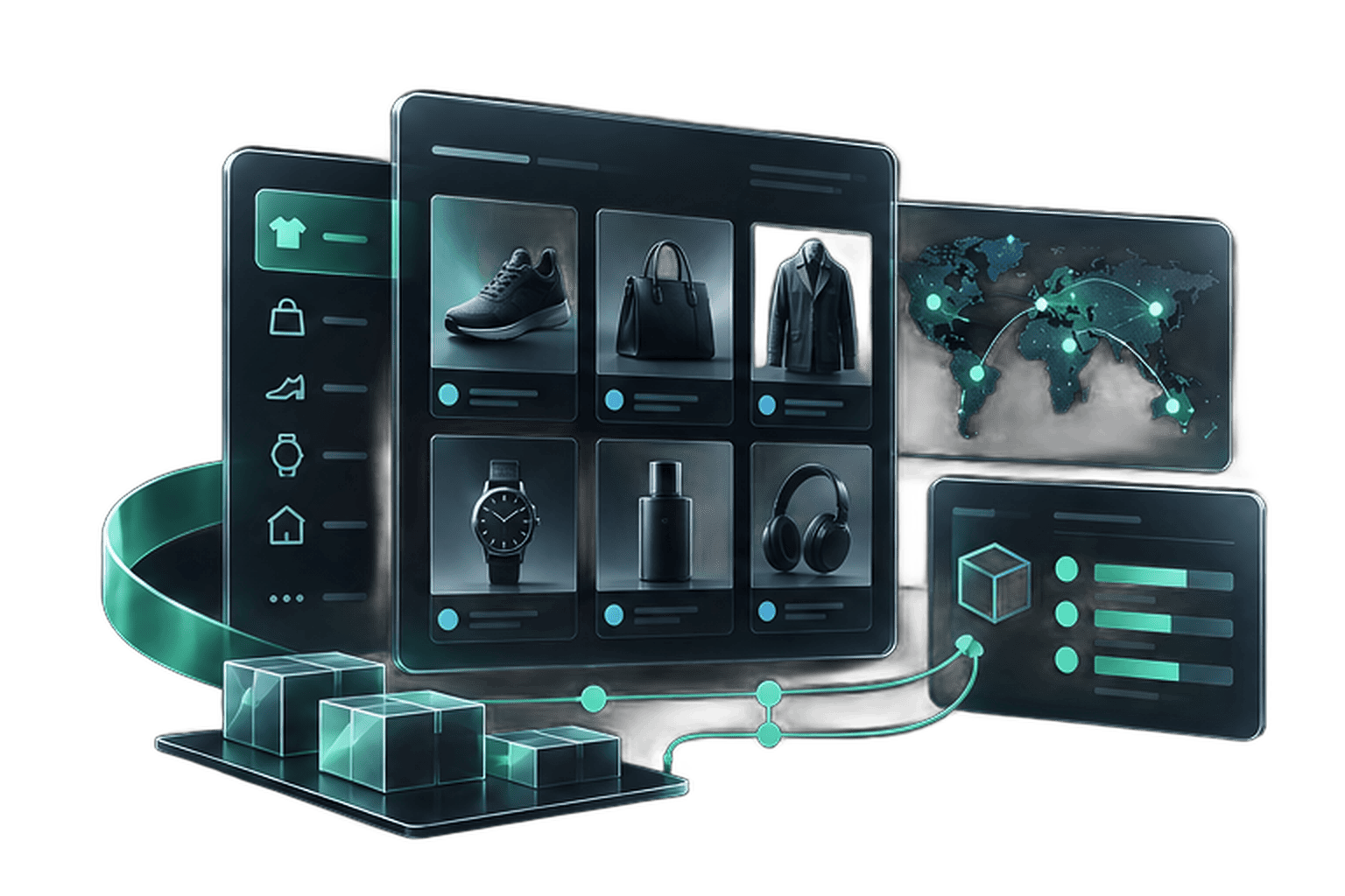 Ecommerce: Store planning illustration