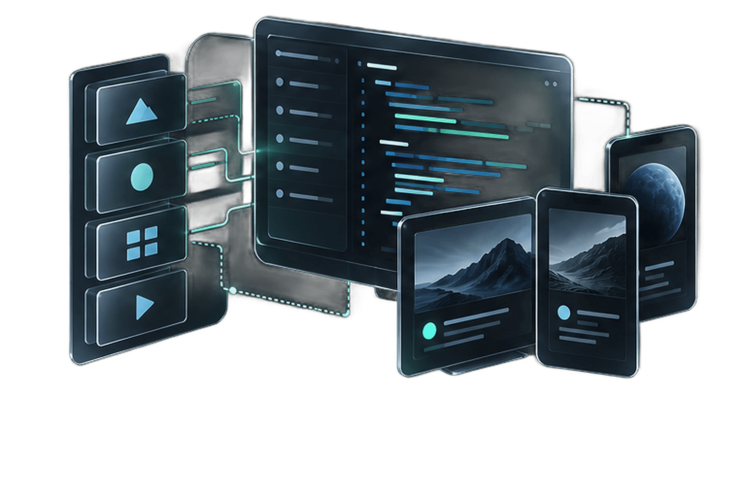 Headless development: Frontend development illustration
