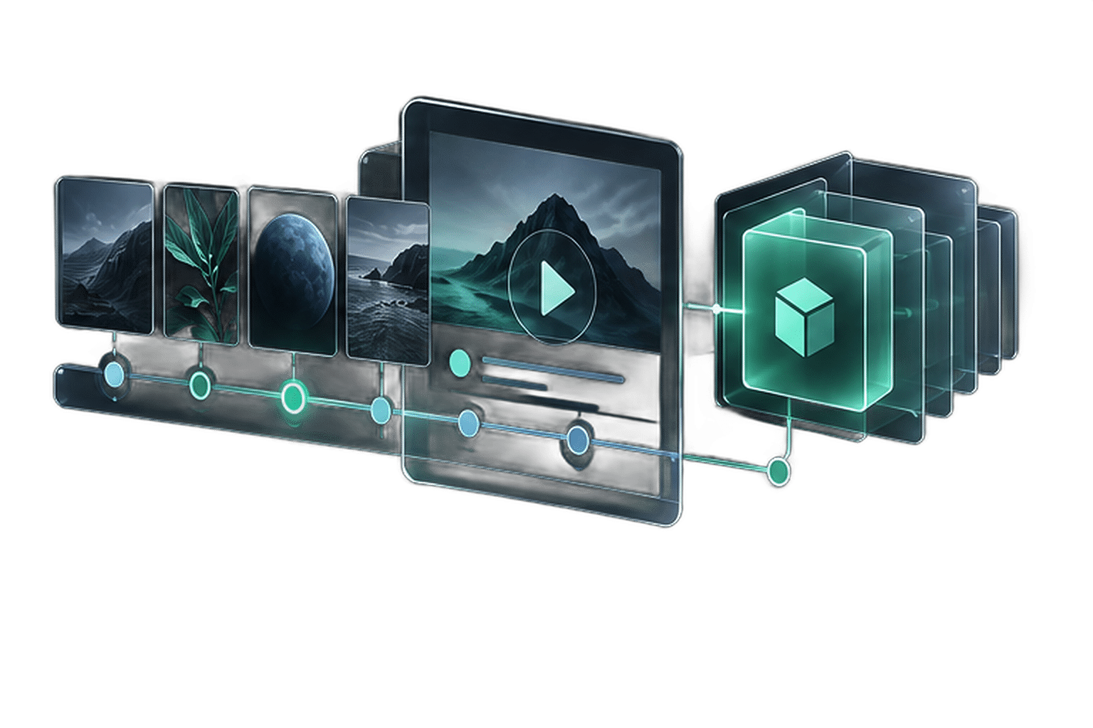 Headless development: Editorial and release workflows illustration