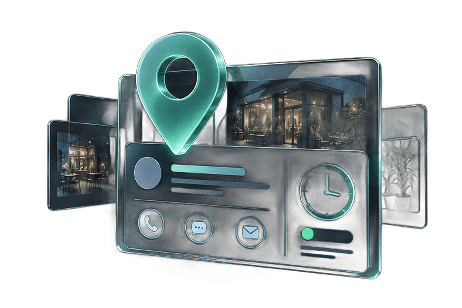 Local seo: Business profiles illustration
