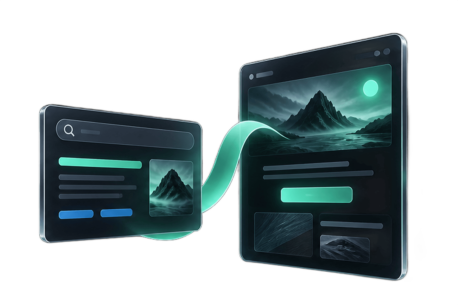 Pay per click: Ads and landing pages illustration