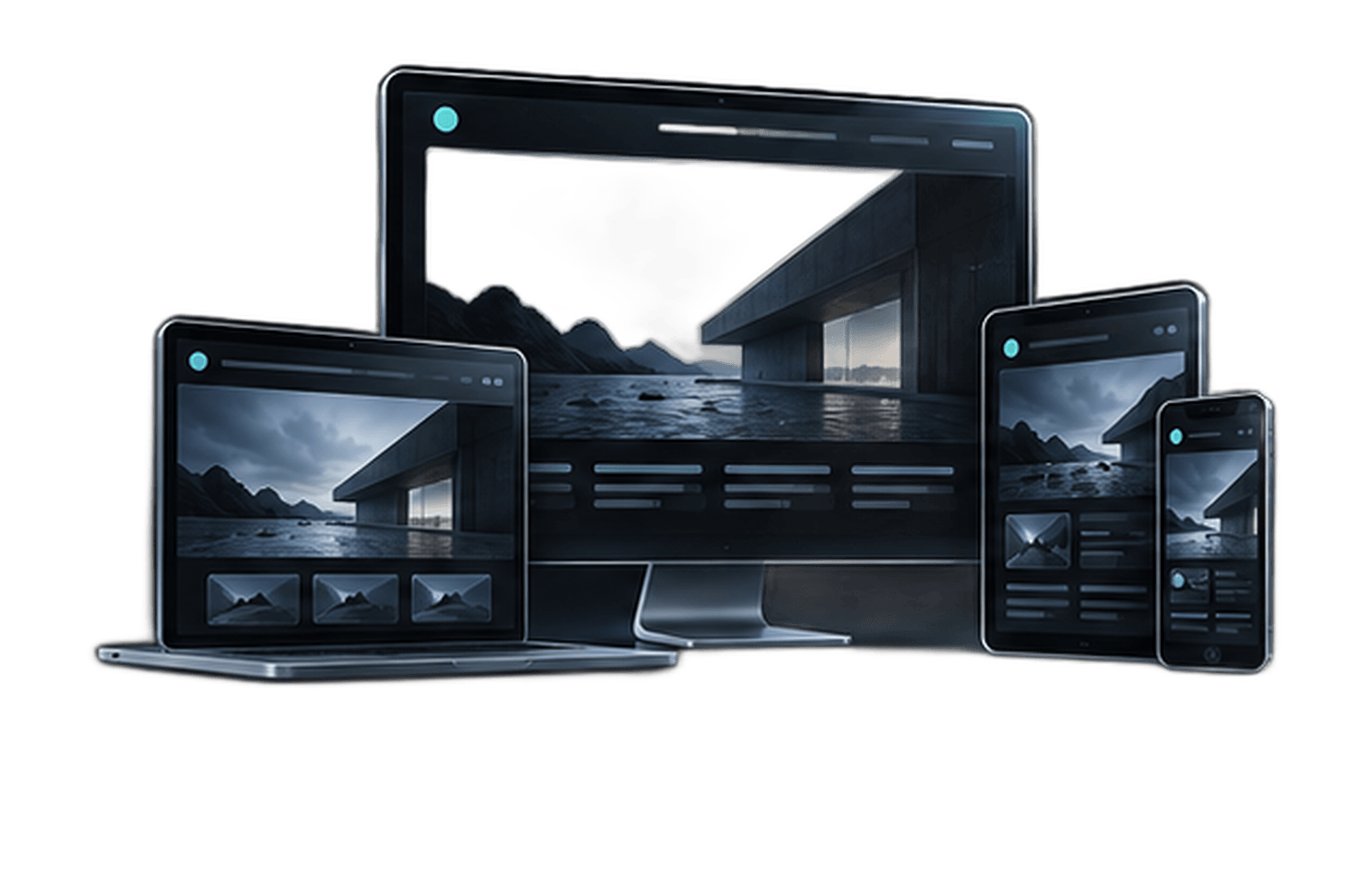 Websites: Deliver together illustration