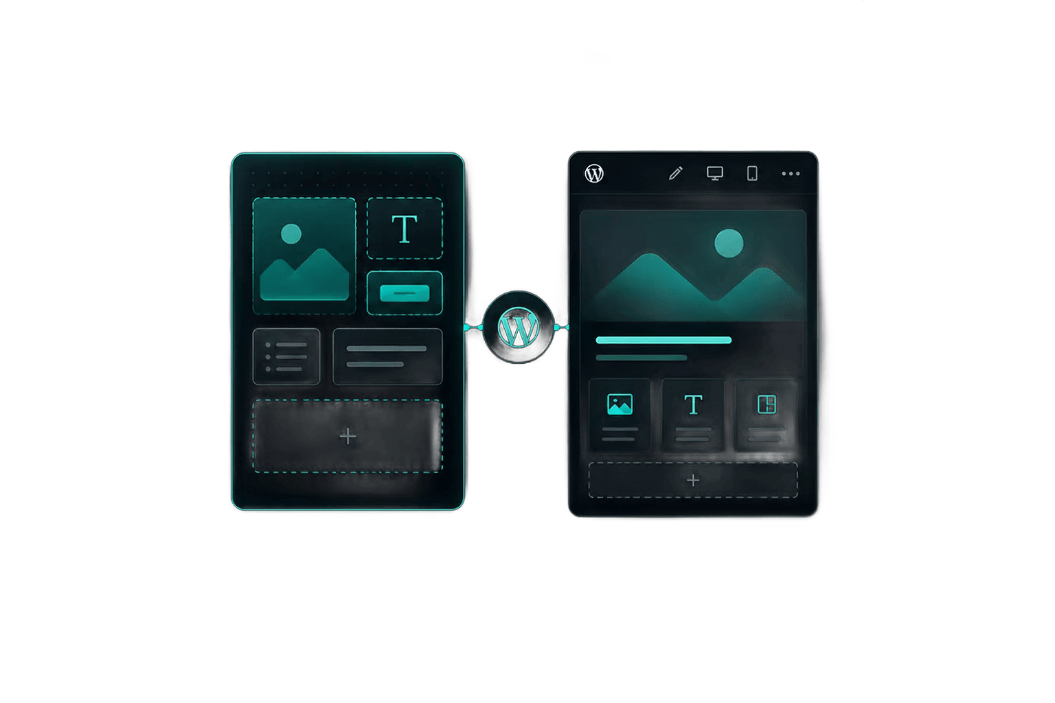 Custom WordPress website and responsive interface