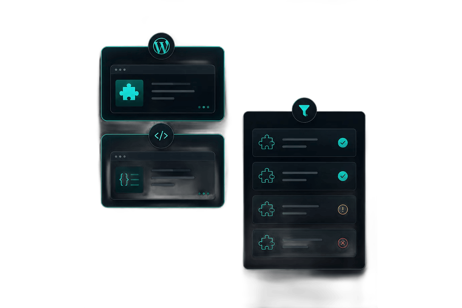 WordPress plugins and connected integration components