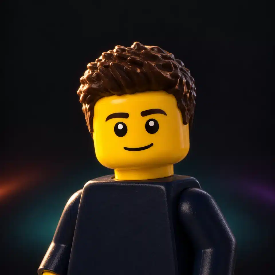 Jared Coleman, Sole Director at Geeklab, as a toy figure