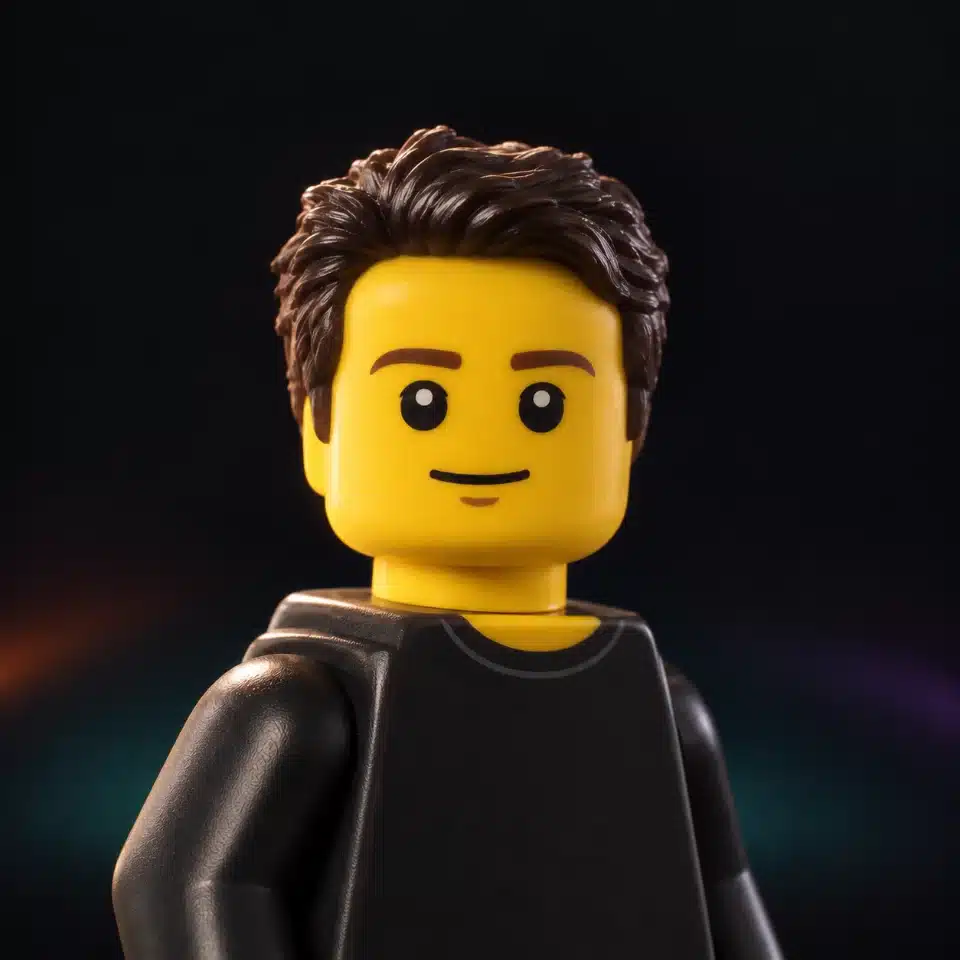 Evert Jansen Van Vuuren, Full Stack Developer at Geeklab, as a toy figure