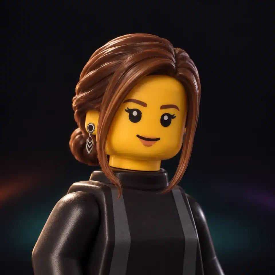 Abbigail Coleman, Project Manager at Geeklab, as a toy figure